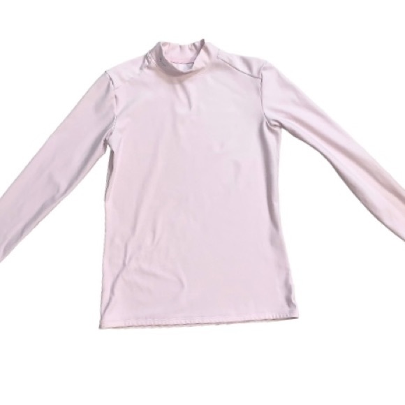 Under Armour light pink Coldgear turtleneck women’s shirt size LARGE L - Picture 8 of 15